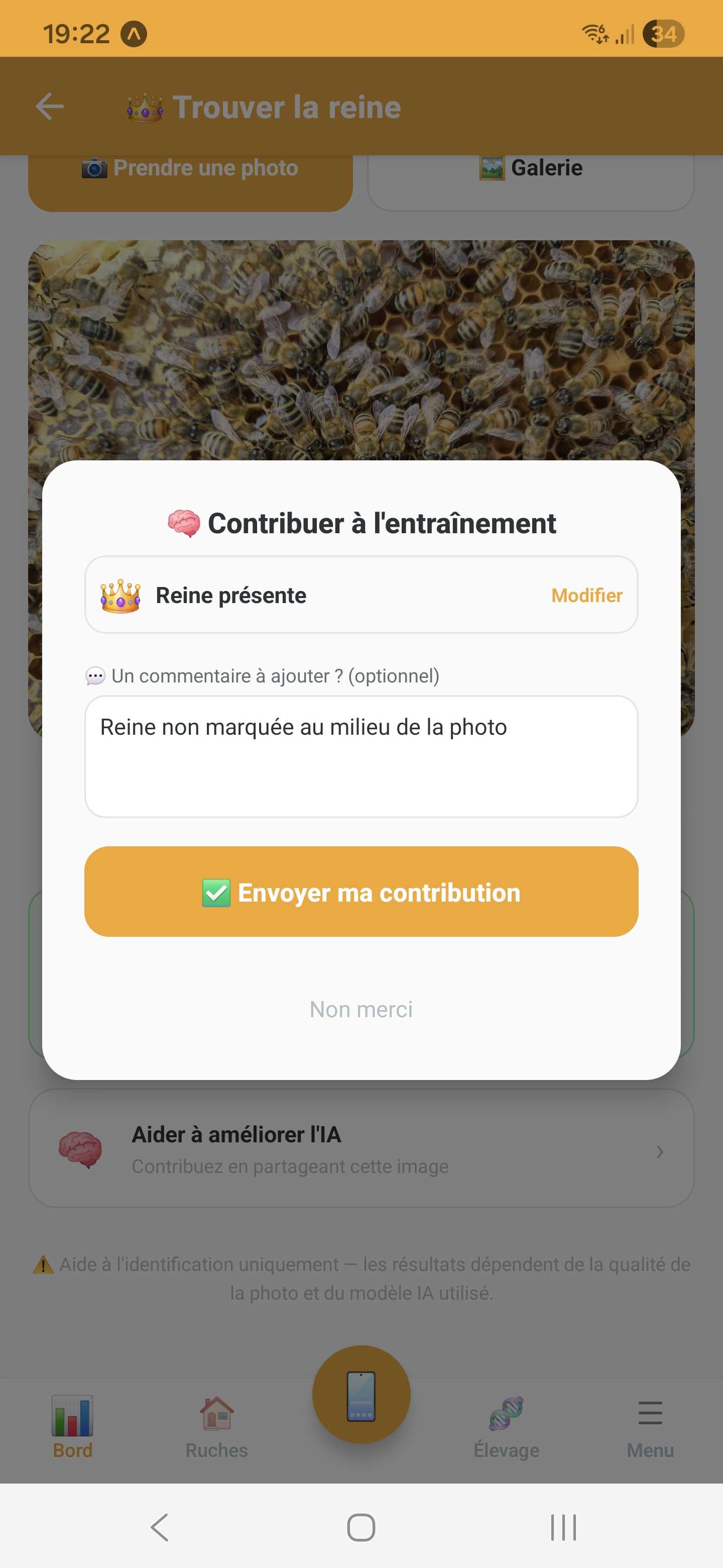 Annotation d'une photo pour améliorer l'intelligence artificielle d'Api'Track